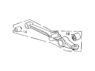 Acura 51360-SK2-010 Arm, Left Front (Lower)