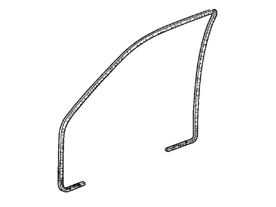 Acura 72355-SD4-003ZA Seal, Left Front Door Opening (Palmy Gray)