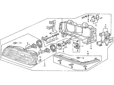 Acura 33150-SD4-A02 Headlight