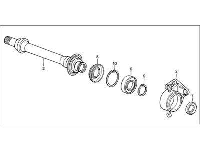 Acura 44500-SD4-J00 Shaft Assembly, Half