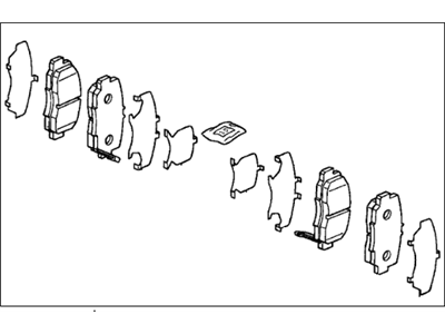 Acura 06455-S5A-J00 Shim Set, Front
