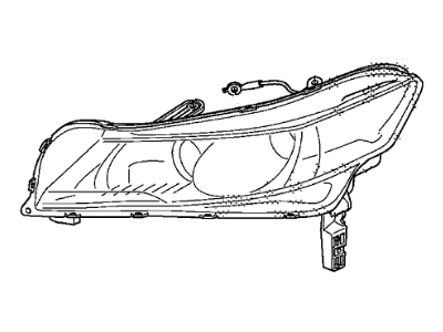 Acura 33101-TK4-A01 Passengers Hid Headlight Headlamp