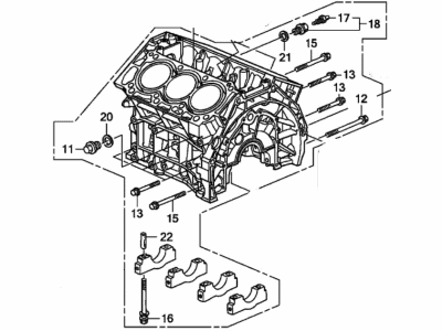 Acura 11000-RK2-A02 Block Assembly, Cylinder