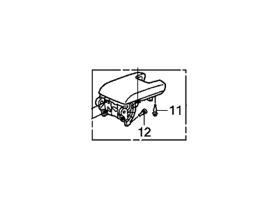 Acura 83402-TK4-A11ZD Armrest Assembly, Rear Console (Type D) (Tan/Black)