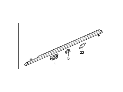 Acura 72410-SG0-043 Molding Assembly, Right Front Door