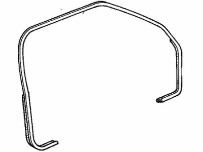 Acura 72315-SG0-013ZA Seal, Passenger Side Door Trim (Off Black)