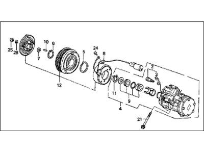 Acura 38800-PL2-013 Compressor Assembly (Denso)