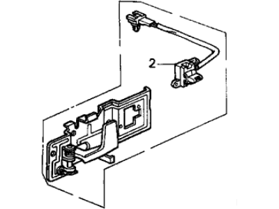 Acura 72160-SG0-A01 Handle Assembly, Left Front Inside Power
