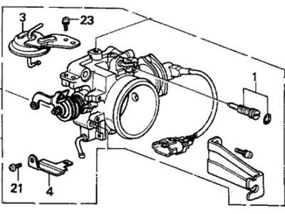 Acura 16400-PL2-S01 Body Assembly, Throttle (Gh01C)