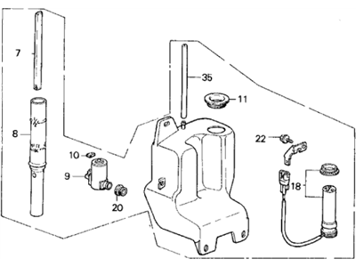 Acura 76801-SG0-A03 Washer, Windshield