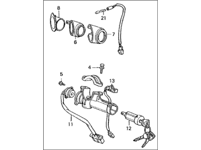 Acura 35100-SG0-A02 Lock Assembly, Steering