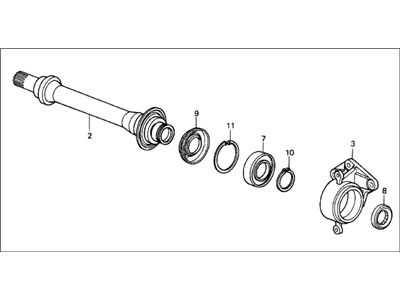 Acura 44500-SG0-903 Shaft Assembly, Half