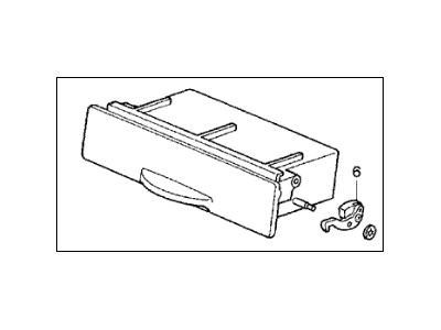 Acura 77781-SY8-A01ZA Pocket Assembly, Radio (Black)