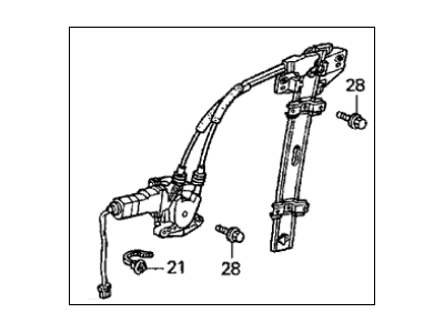 Acura 72210-SY8-A03 Regulator, Right Front