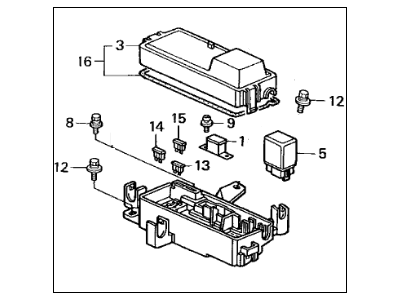 Acura 38230-SY8-A01 Box Assembly, Absfuse