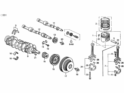 Acura 13022-PAA-S10 Bearing A Set, Connecting Rod (Blue)