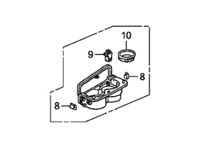 Acura 77230-SV4-A32ZM Holder Assembly, Cup (Classy Gray)