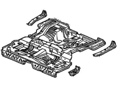 Acura 04655-SY8-V80ZZ Panel Set, Rear Floor