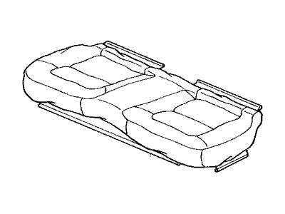 Acura 82131-SY8-A81ZA Cover, Rear Seat Cushion Trim (Classy Gray) (Leather)