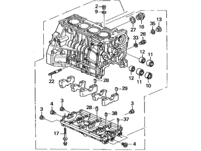 Acura 11000-PEA-406 Set, Block Assy.Cy