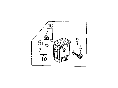 Acura 38535-SS8-A01 Switch Assembly, Heated Seat