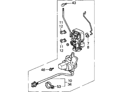 Acura 72150-SY8-A01 Lock Assembly, Left Front Door Power