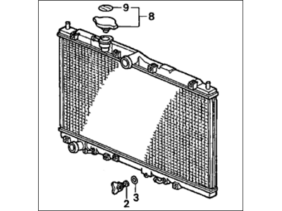 Acura 19010-P8A-A51 Radiator (Denso)