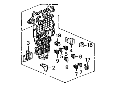 Honda 38200-SM5-A01 Box Assembly, Fuse