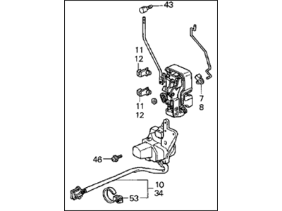 Acura 72110-SY8-A01 Lock Assembly, Right Front Door Power