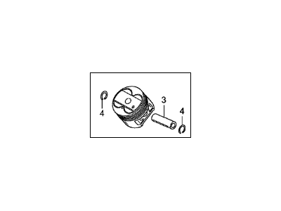 Acura 13010-RYE-A00 Piston Set