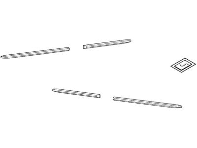 Acura 08P05-STX-240 Side Body Molding (Nimbus Gray Metallic - Exterior)