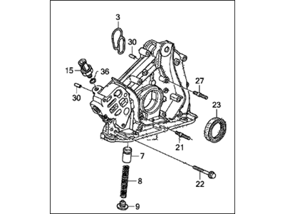 Acura 15100-RDM-A03 Pump Assembly, Oil