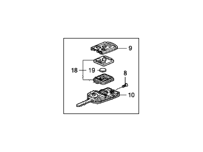 Acura 35113-TL0-A00 Key, Immobilizer & Transmitter (Blank)