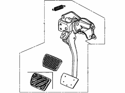 Acura 46600-TJB-L81 Pedal Assembly, Brake