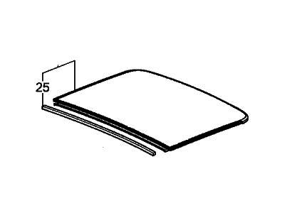 Acura 70251-TJB-A01 Rear Glass, Sunroof