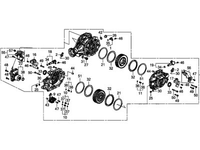 Acura 41200-59H-000 Carrier Assembly, Rear