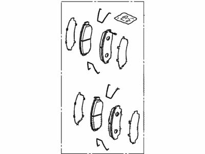 Acura 45022-TJB-A02 Front Pad Set