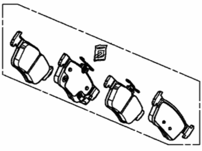 Acura 43022-TJB-A03 Rear Pad Set
