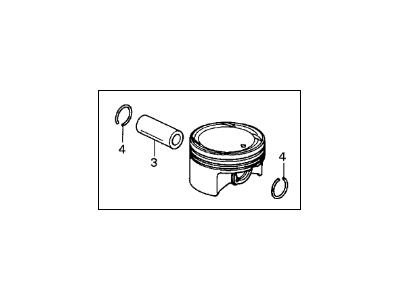 Acura 13020-RBB-A00 Piston Set B (STD)