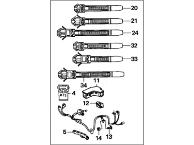 Acura 32111-RBB-A51 Sub-Wire, Starter