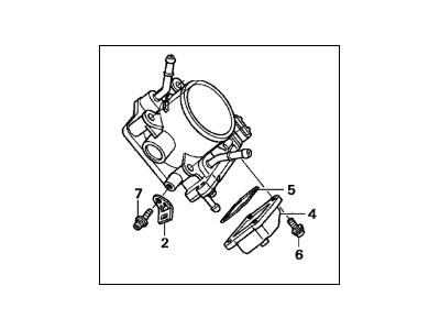 Acura 16400-RBB-J02 Throttle Body, Electronic Control