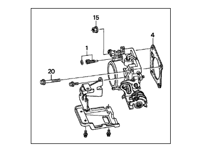 Acura 16400-P5A-A01 Body Assembly, Throttle (Gs15A)