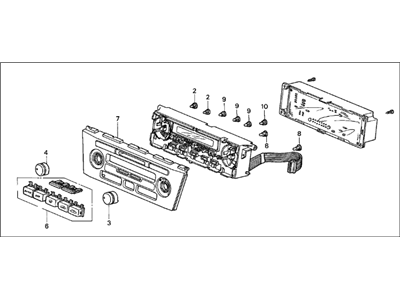 Acura 79600-SZ3-A01ZA Control Assembly, Automatic Air Conditioner (Chamois Gray No. 3)