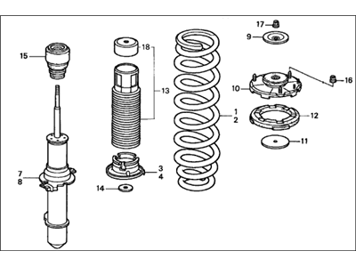 Acura 51601-SZ3-A22 Shock Absorber Assembly, Right Front