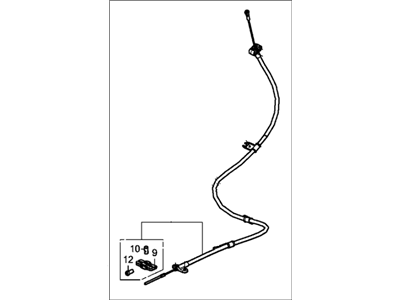 Acura 47210-TX4-A82 Wire A, Parking Brake