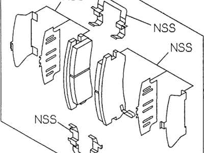 Acura 8-97175-530-0 Rear Caliper Pad Kit