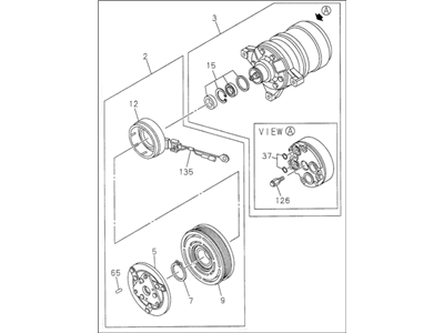 Acura 8-01136-592-1 Compressor Assembly, Air Conditioner
