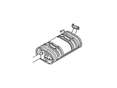 Acura 8-97304-215-0 Silencer Assembly Exhaust