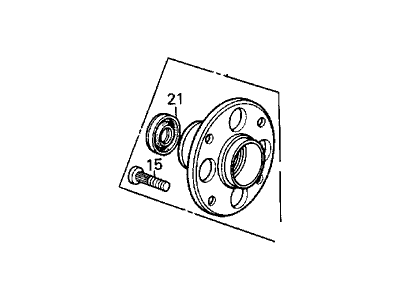 Acura 43253-SD2-931 Splash Guard, Left Rear