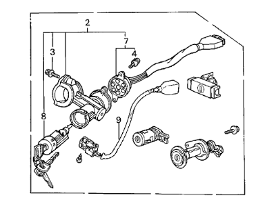 Acura 35250-SD2-A12 Switch Assembly, Combination